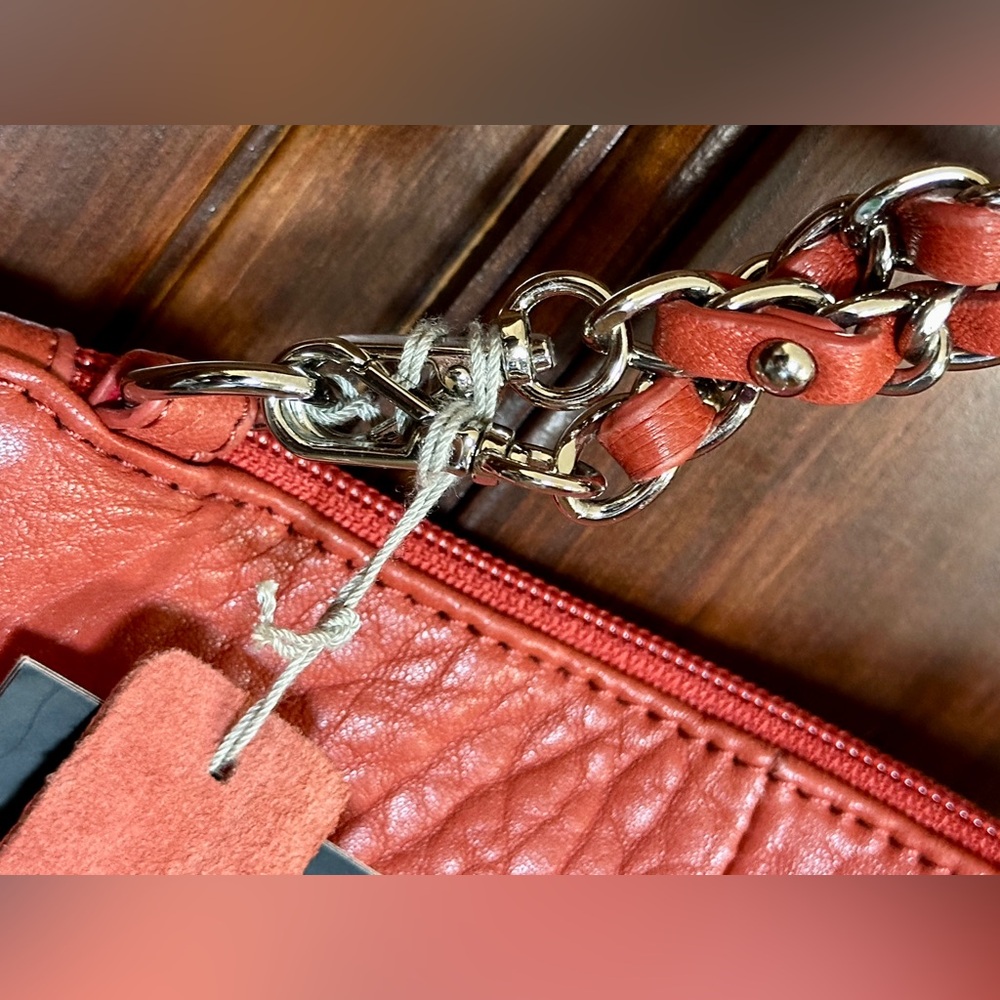Red Leather Crossbody Bag - Picture 6 of 8